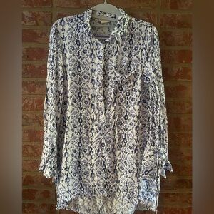 Boho Long-Sleeved Shirtdress